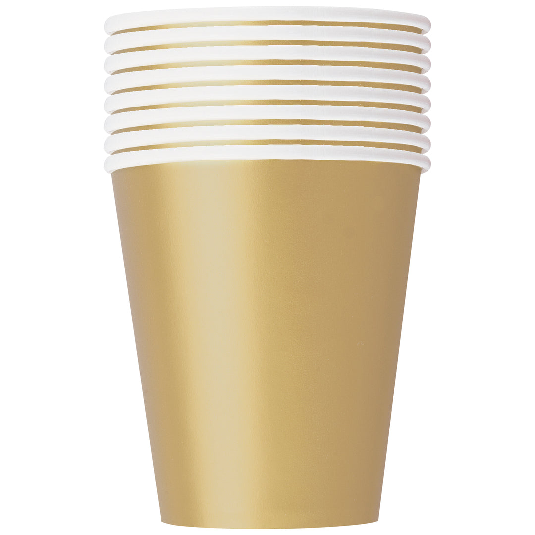 Vaso Dorado Basic, 8 Uds