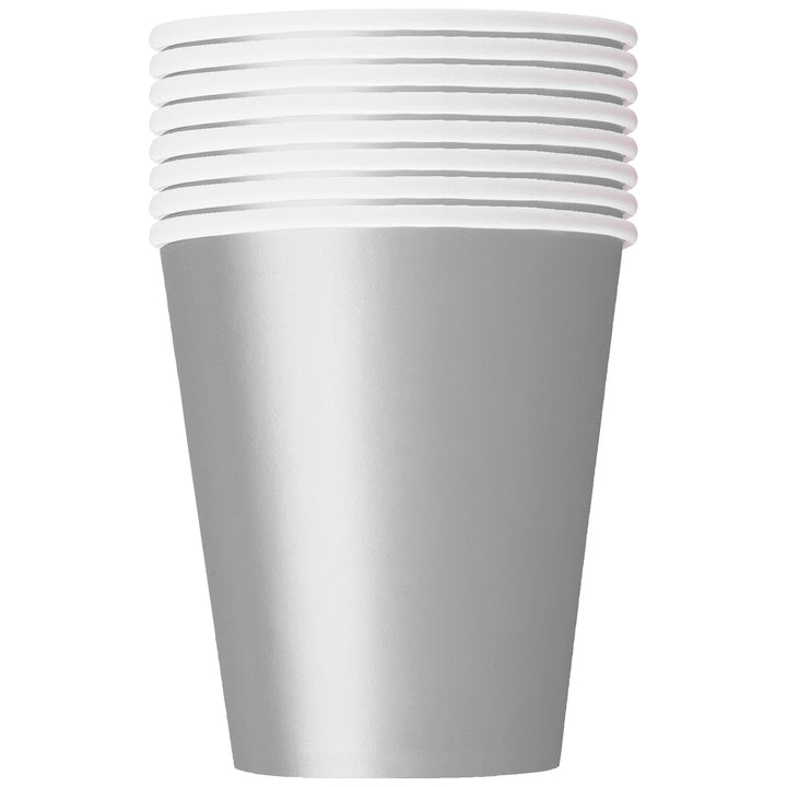 Vaso Plateado Basic,  8 Uds