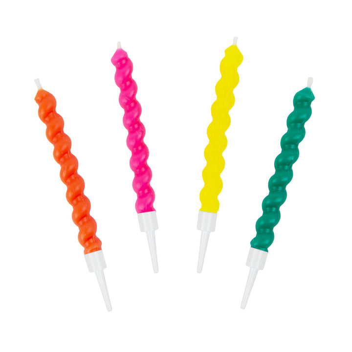 Vela Multicolor Twirl 8 Uds