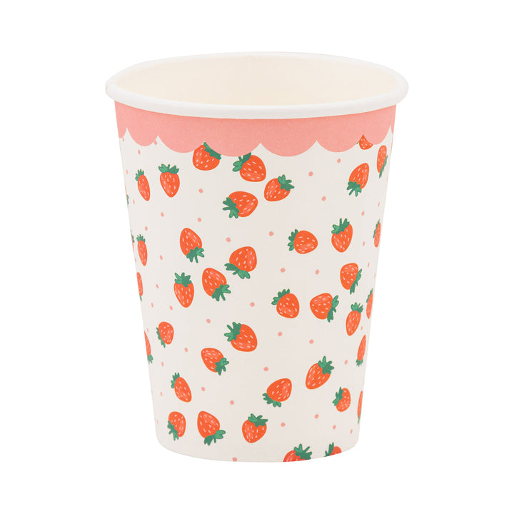 Vaso Fresas 12 Oz