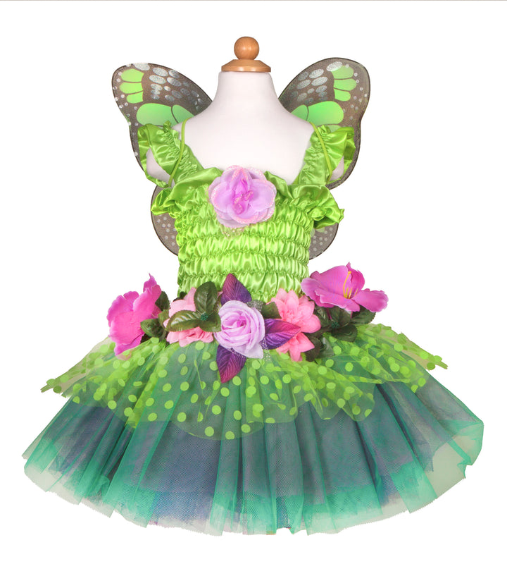 Vestido Hada de Flores Verde