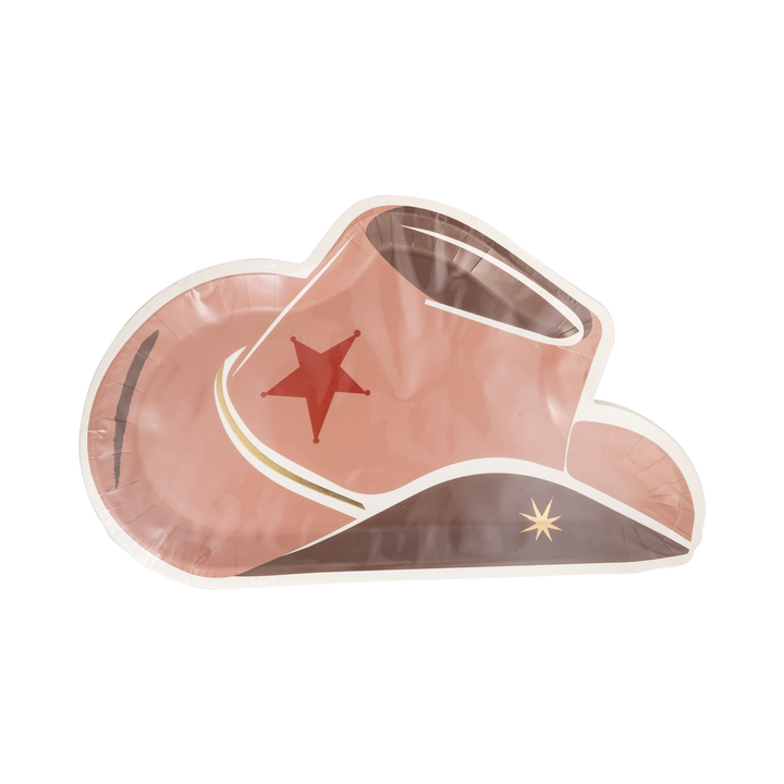 Plato Grande "Sombrero Cowboy" 12 Uds