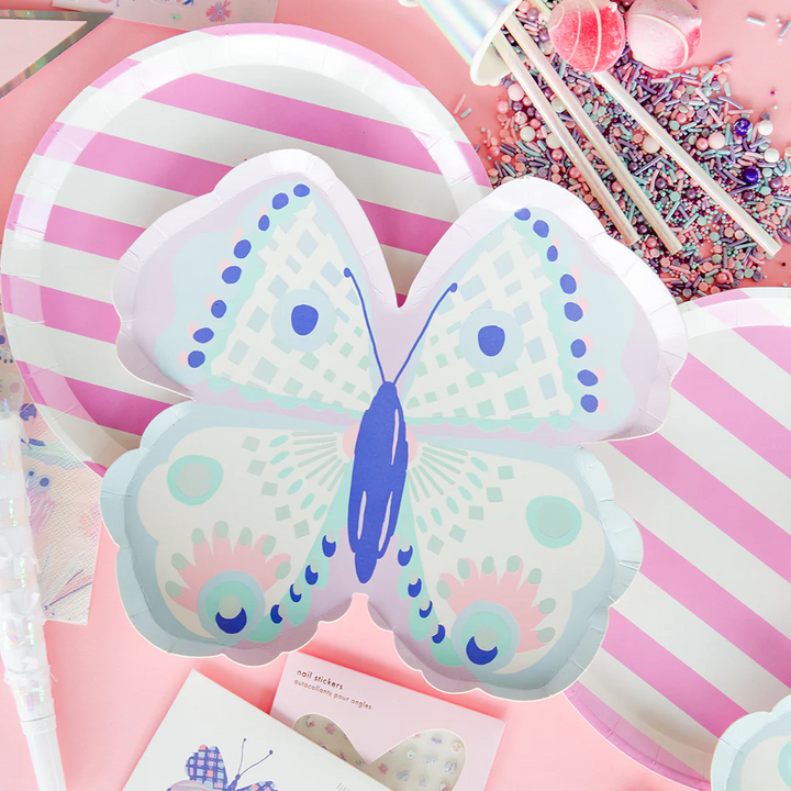 Plato a Rayas Candy Stripe, 8 Uds