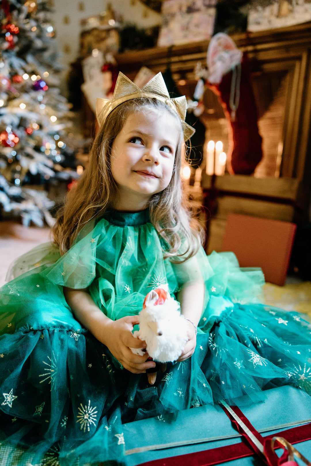 Vestido Árbol de Navidad con Diadema