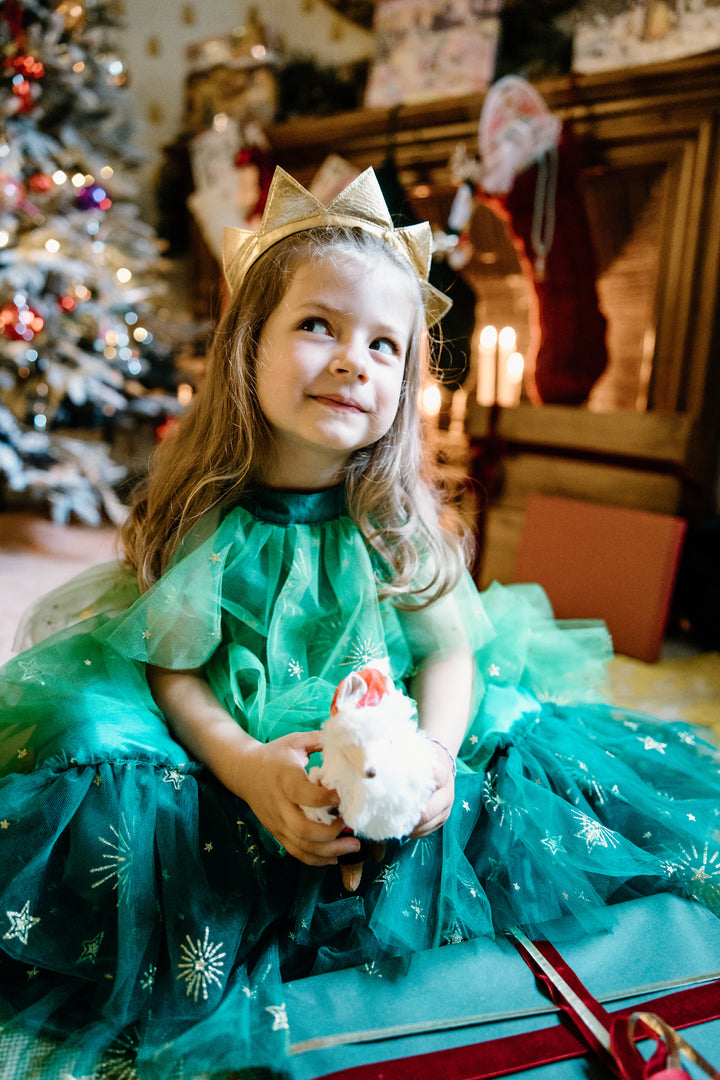 Vestido Árbol de Navidad con Diadema