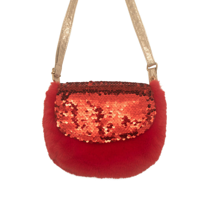 Cartera Velvet Lentejuelas Roja