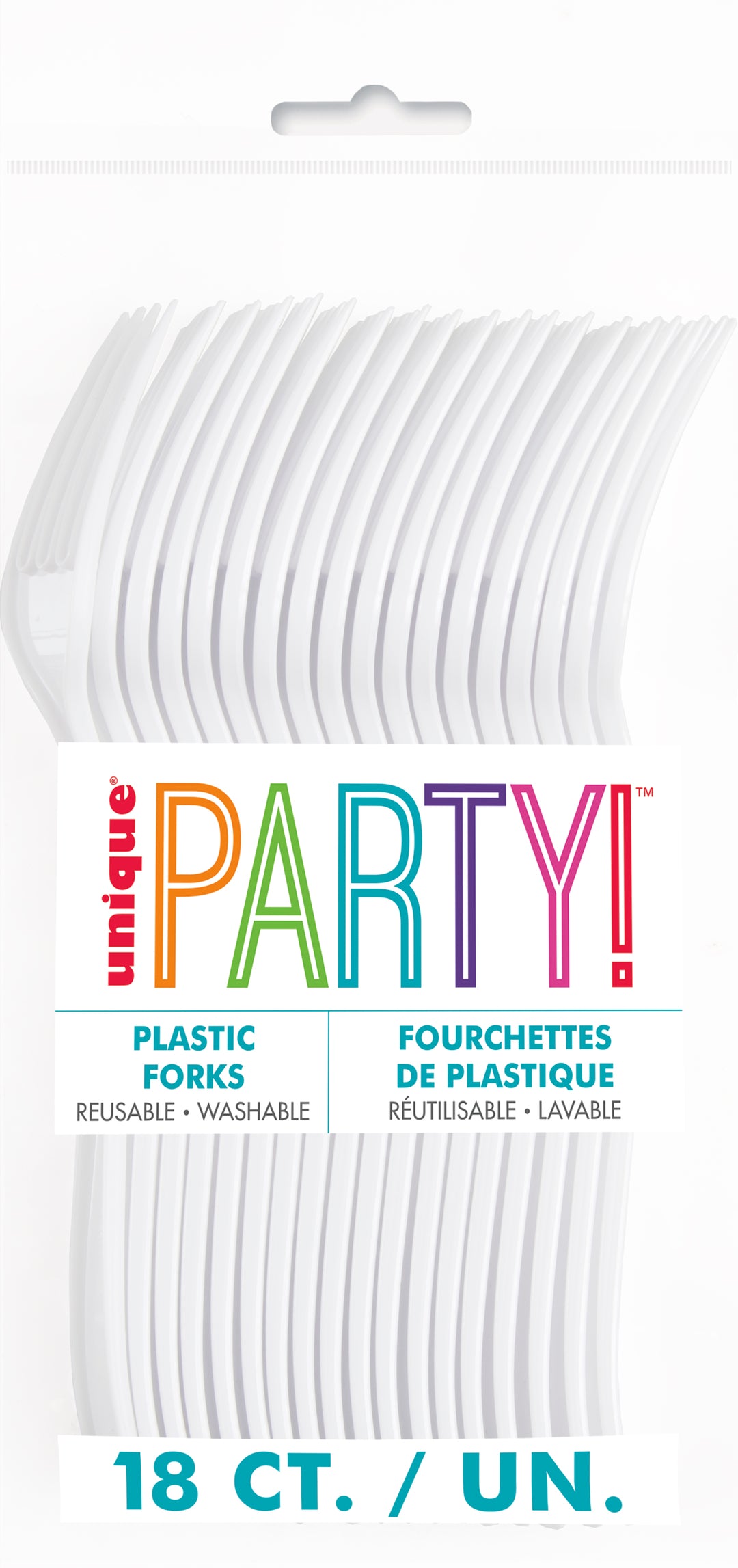 Cubiertos Blanco Basic, 18 Uds