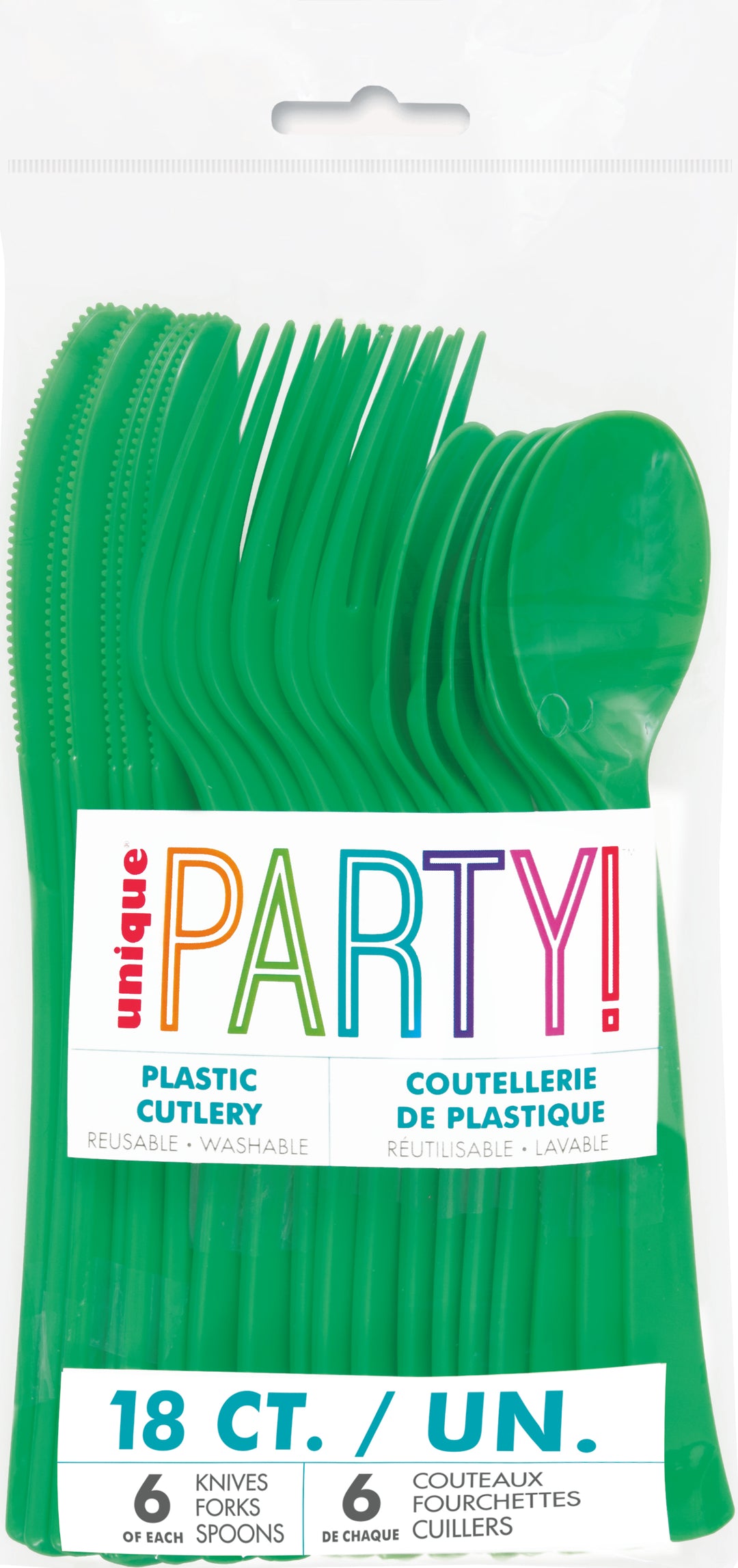 Set de Cubiertos Verde Esmeralda Basic, 18 Uds