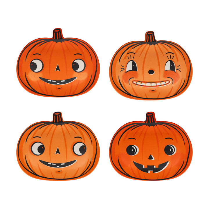 Plato Bambú Calabaza Vintage 4 Uds