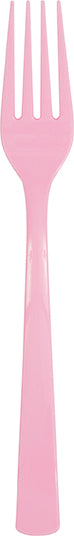 Cubiertos Rosa Pastel Basic, 18 Uds