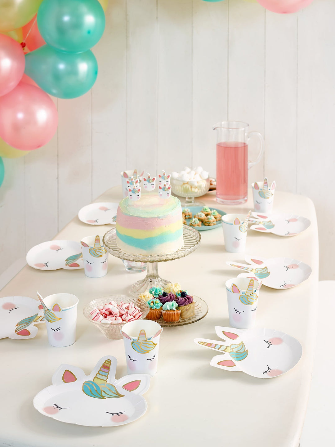 Velas Unicornio Pastel 5 Uds