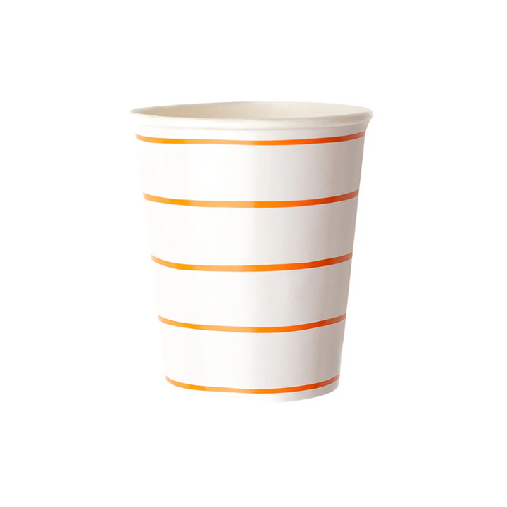 Vaso a rayas Clementine, 8 Uds