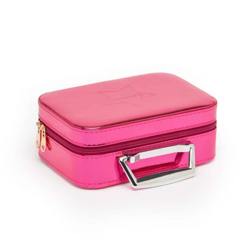 Maleta Maquillaje Rosa Brillante