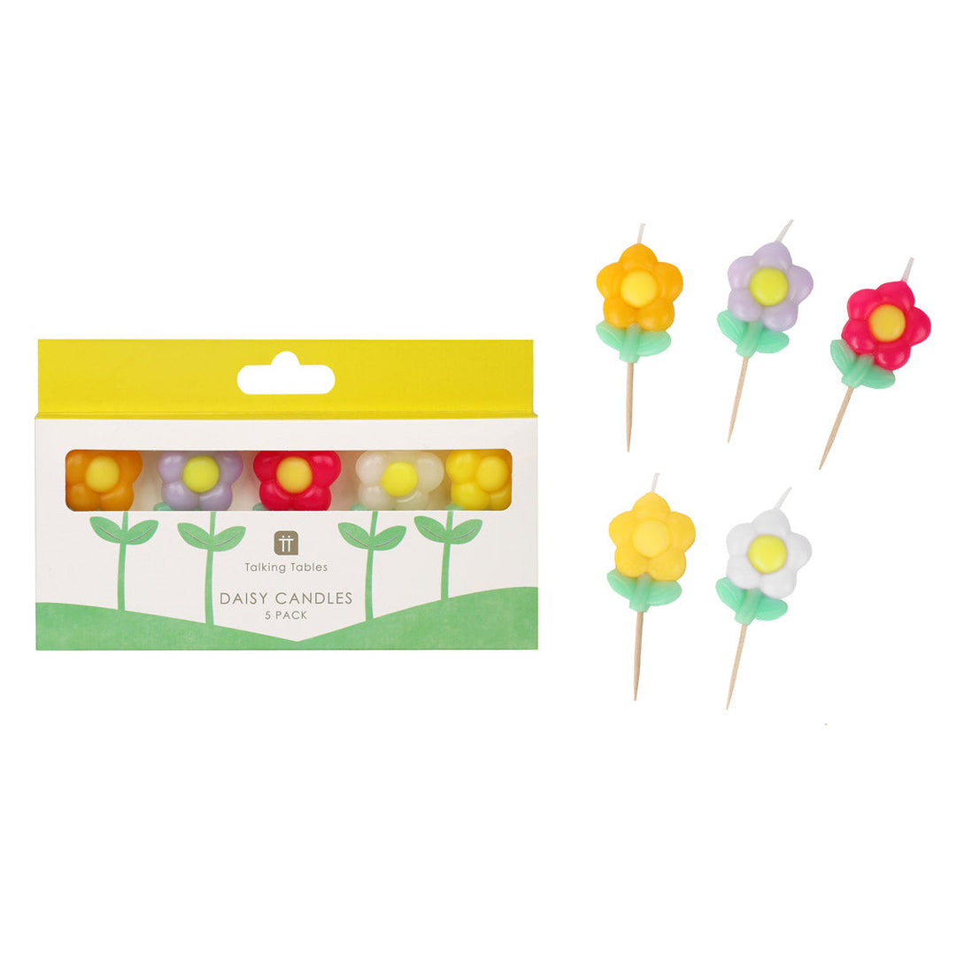 Velas Daisy Color Mix 5 Uds
