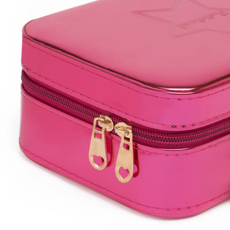 Maleta Maquillaje Rosa Brillante