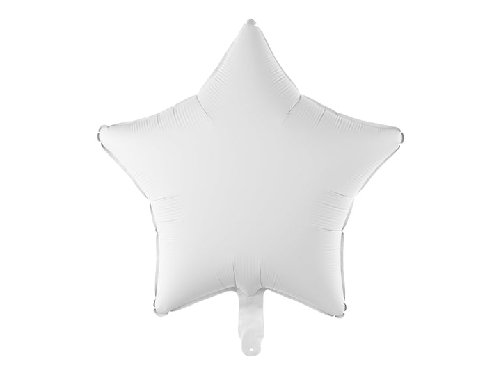Globo Foil Estrella Personalizado Vinilo Blanco