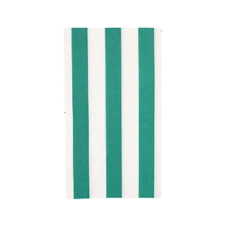 Servilleta Invitado a Rayas Cabana Esmeralda, 20 Uds