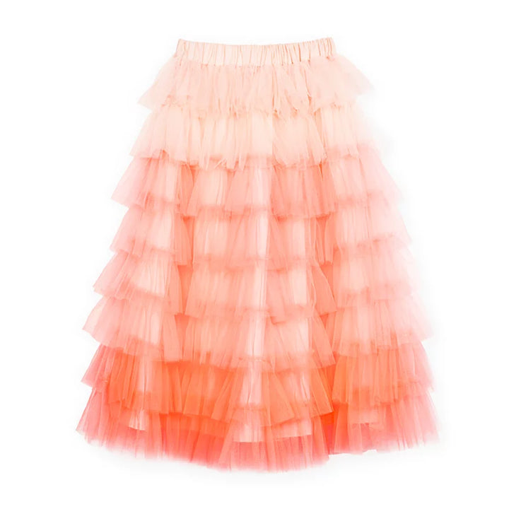 Falda Ruffle Naranja