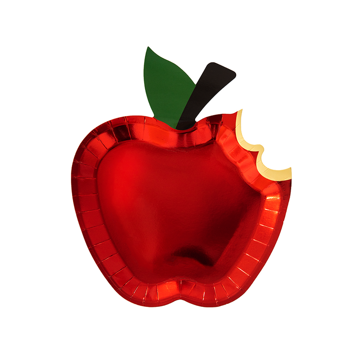 Plato Manzana con mordisco, 12 Uds