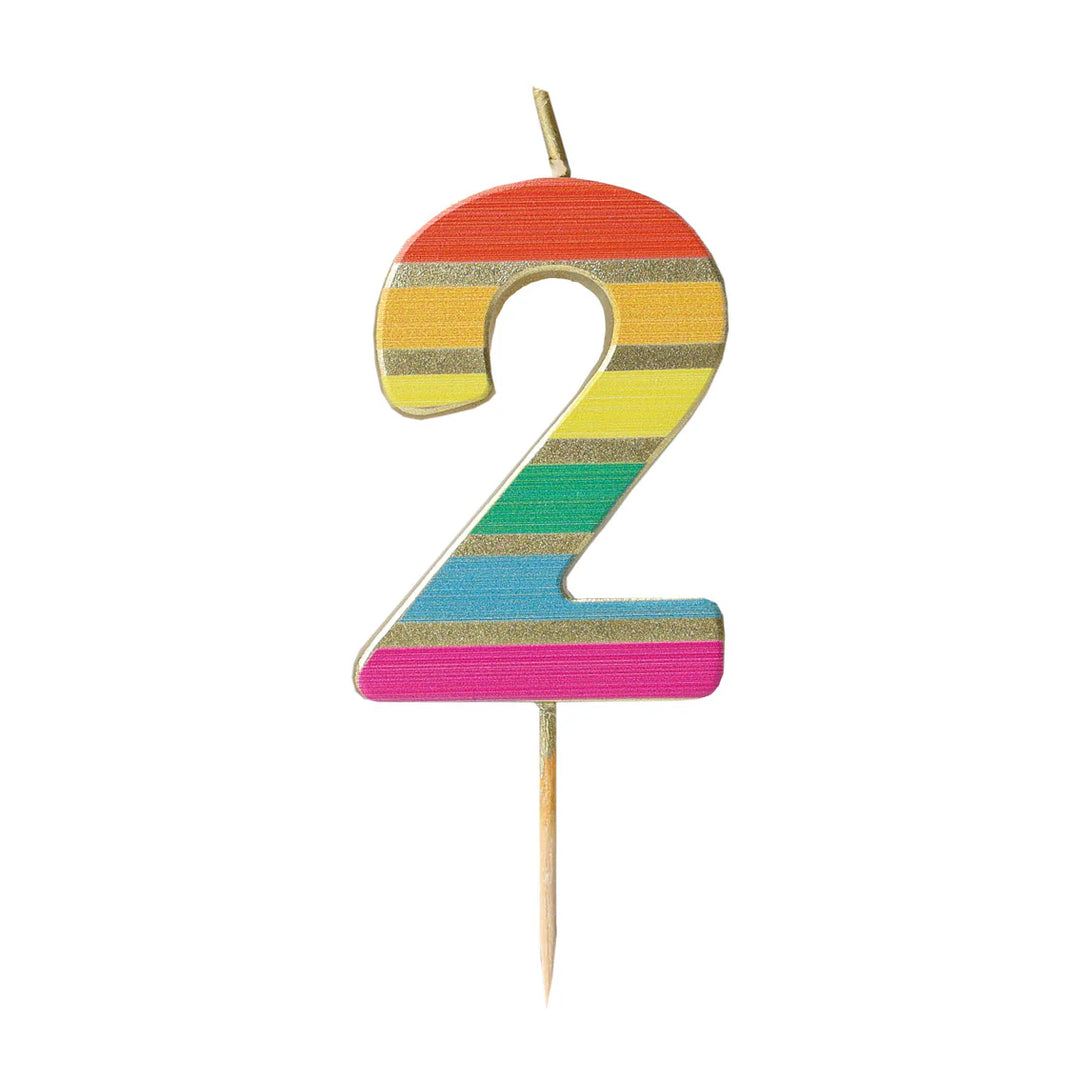 Velas Número 0-9 "Arcoiris"