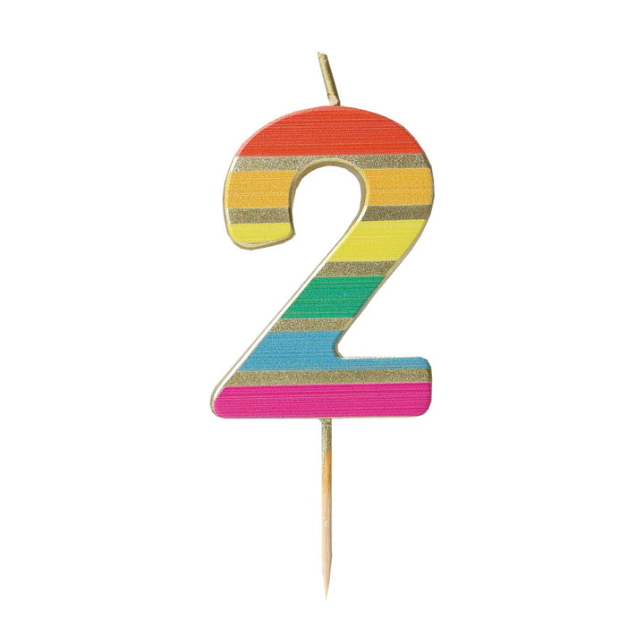 Velas Número 0-9 "Arcoiris"