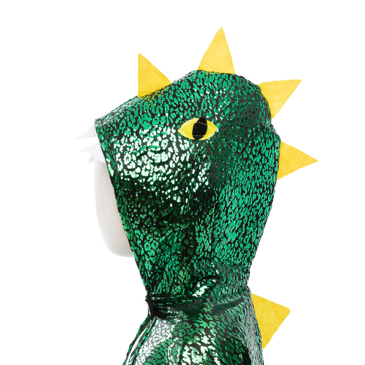 Capa Dragón Verde Metálico Infante