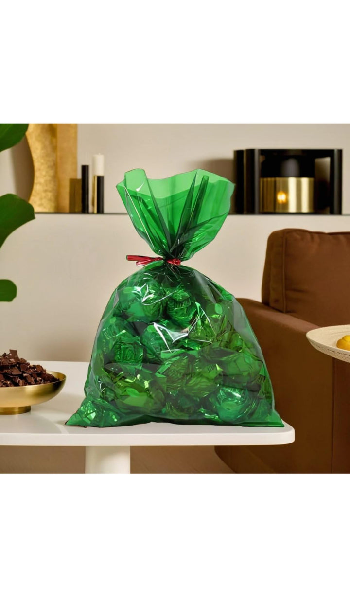 Bolsa Celofán Verde Bosque, 30 Uds