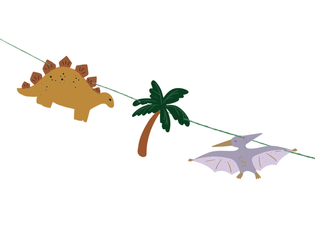 Guirnalda Happy Birthday Dinosaurio