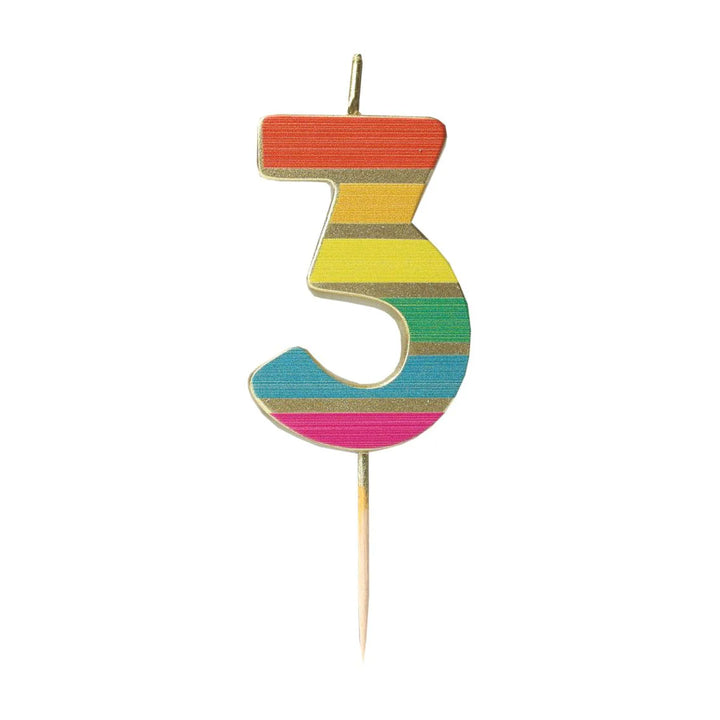 Velas Número 0-9 "Arcoiris"