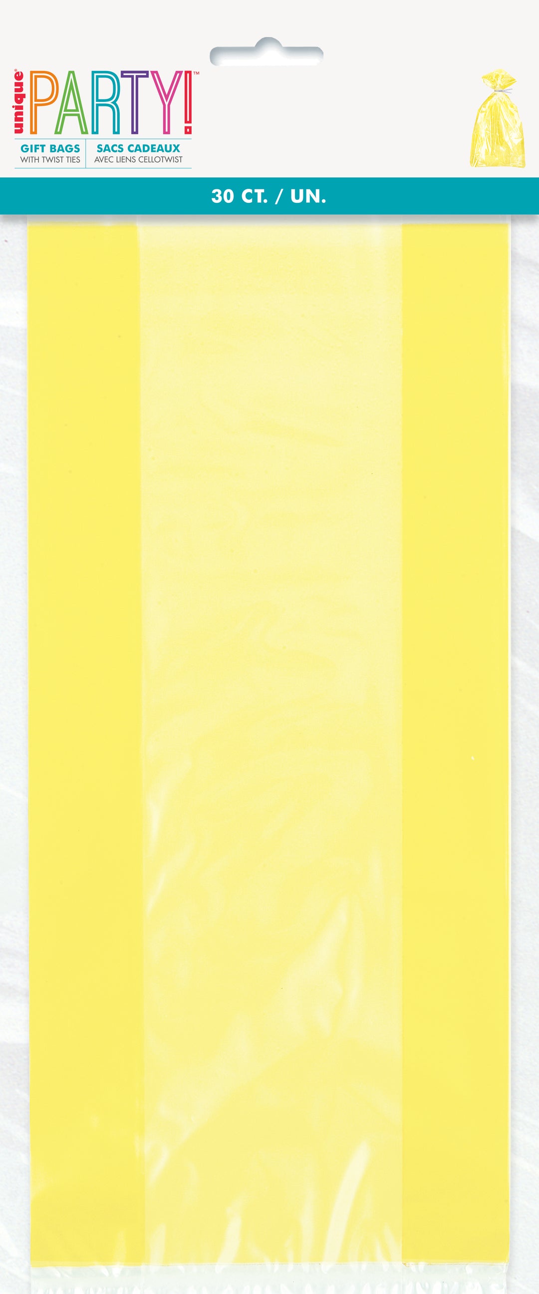 Bolsa Celofán Amarillo, 30 Uds