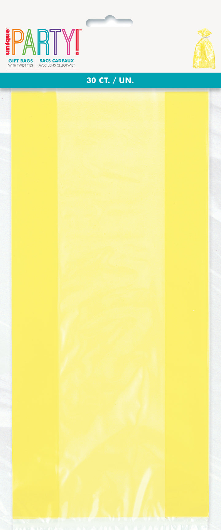 Bolsa Celofán Amarillo, 30 Uds