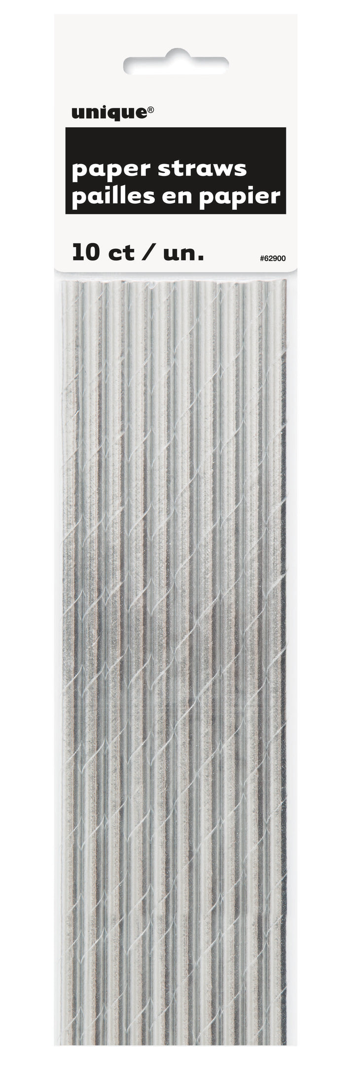 Pajillas Plateadas, 10 Uds