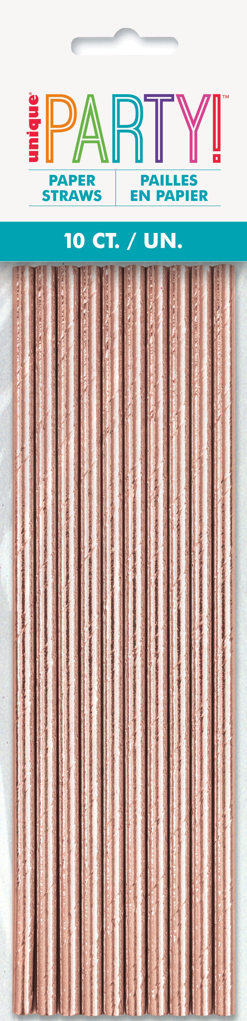 Pajillas Rose Gold 10 Uds/Pq