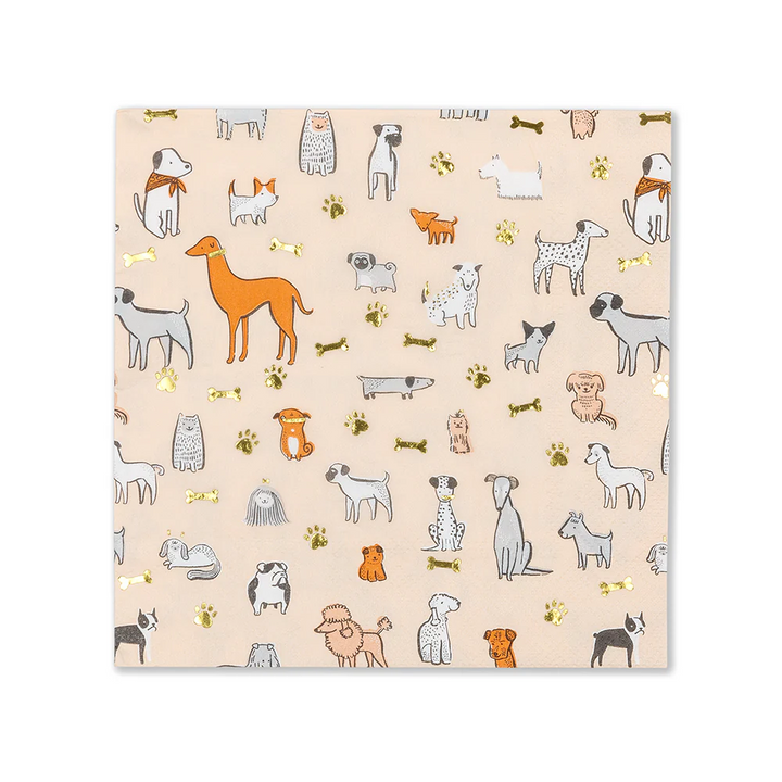 Servilleta Bow Wow, 16 Uds