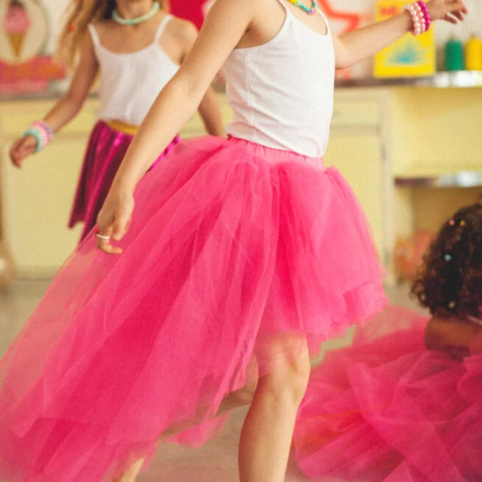 Falda Tutú Asimétrica Fucsia