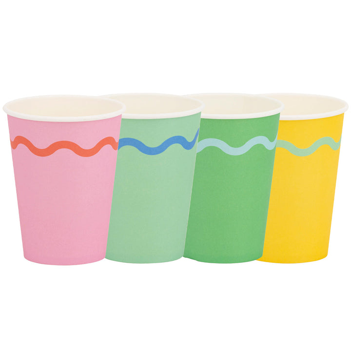 Vasos "cumpleaños mix" 12 Oz, 8 Uds