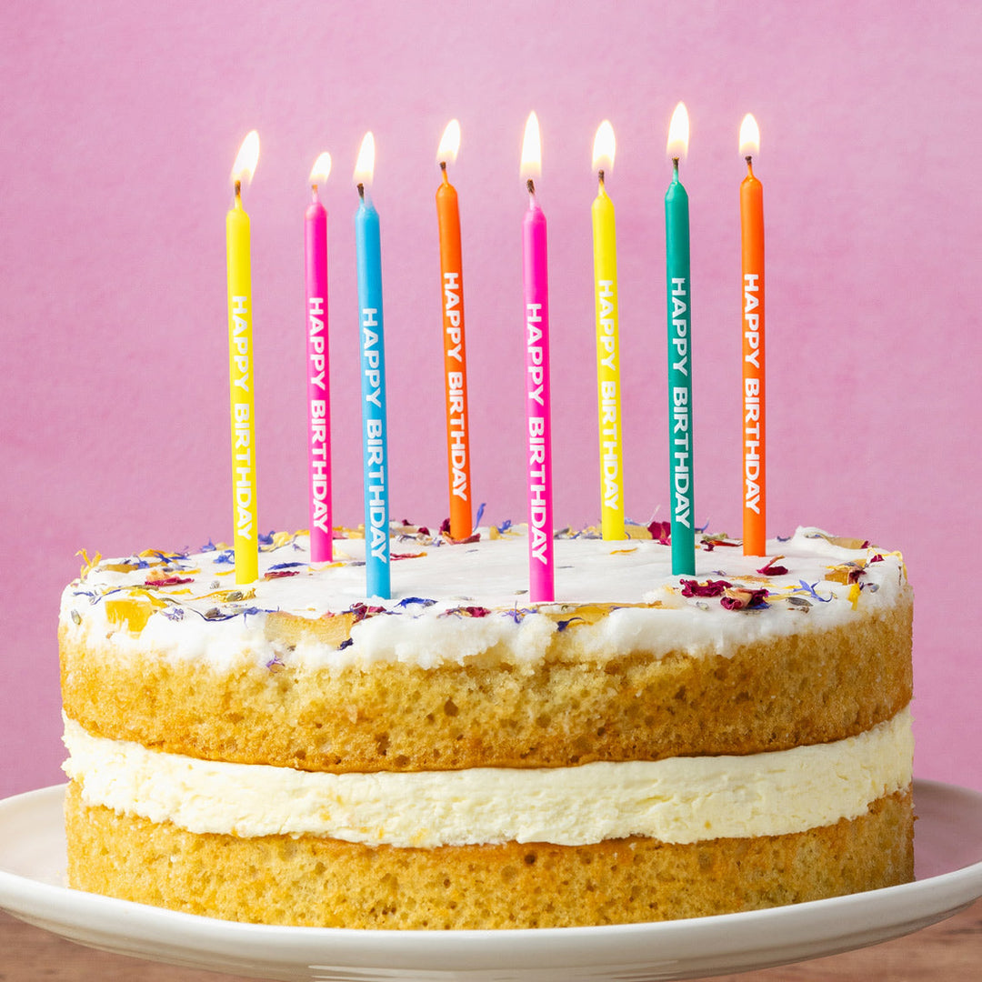 Velas Mix HAPPY BIRTHDAY 24 Uds