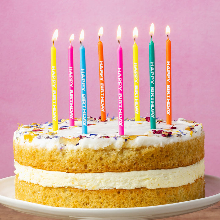 Velas Mix HAPPY BIRTHDAY 24 Uds