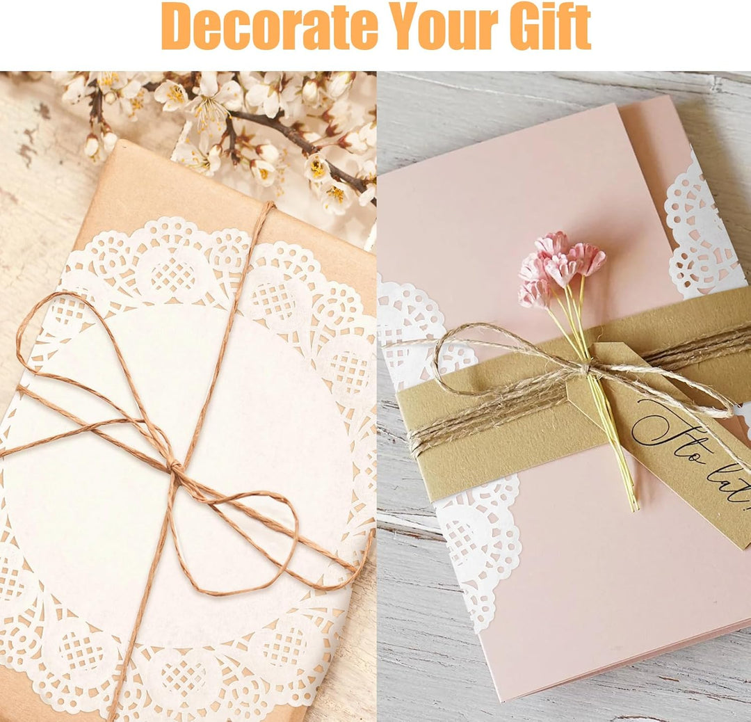 Tapete de Papel Blanco con Encaje 50 Uds