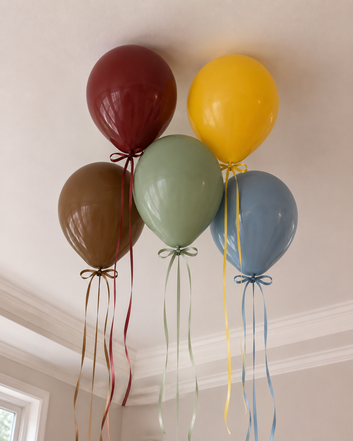 Bouquet de Globos Látex Circo Retro con helio