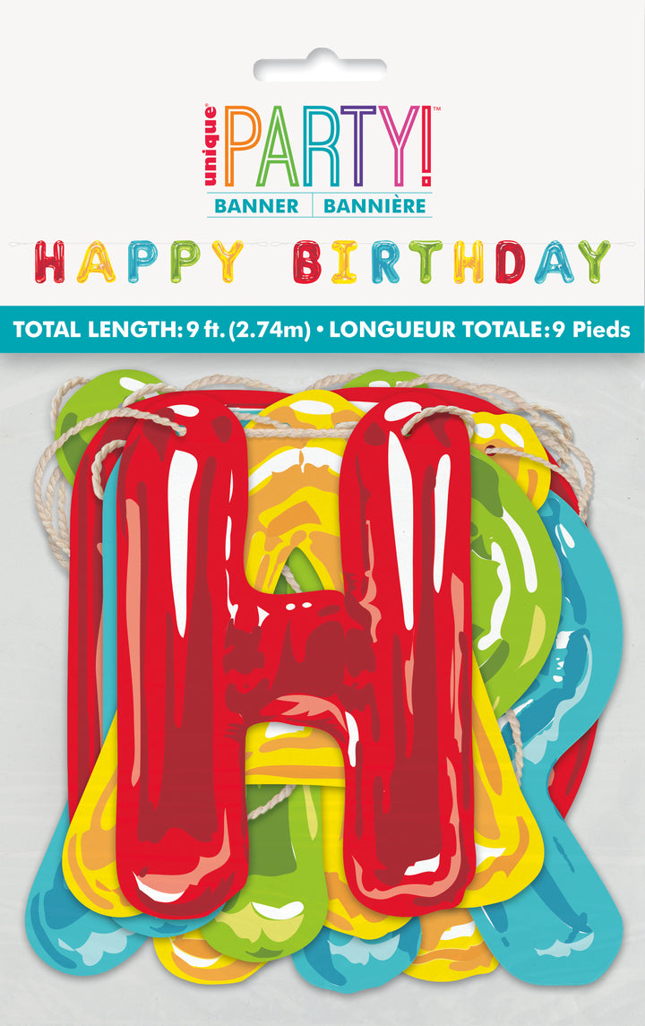 Guirnalda de colores "Happy Birthday"