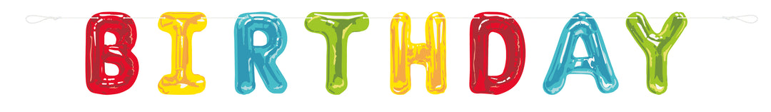 Guirnalda de colores "Happy Birthday"