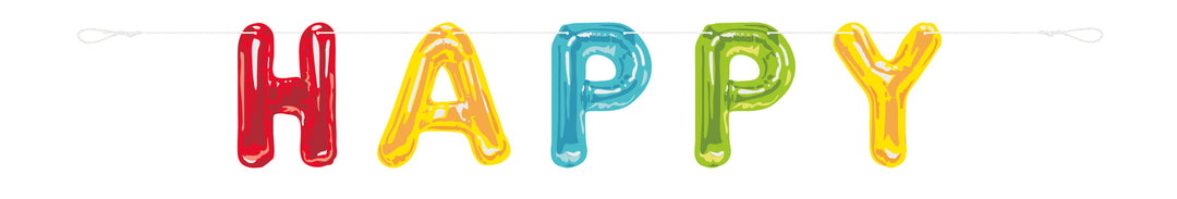 Guirnalda de colores "Happy Birthday"