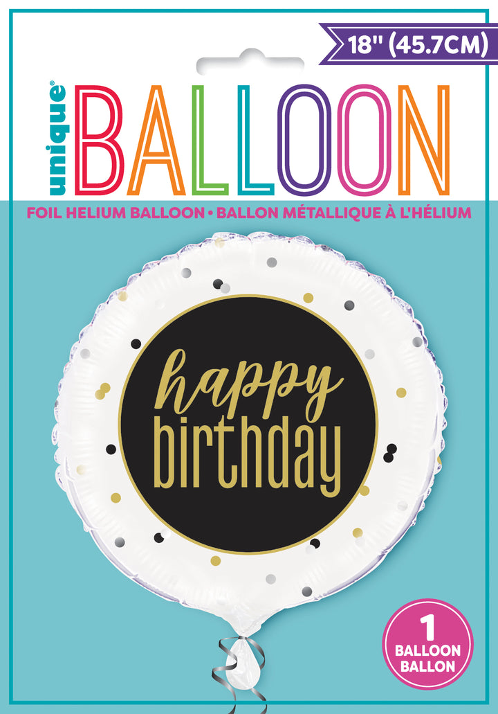 Globo foil "Happy Birthday"