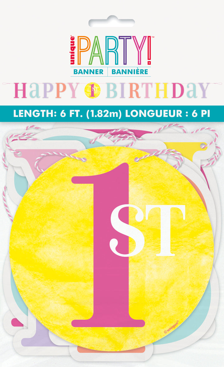Guirnalda "Happy 1st Birthday"