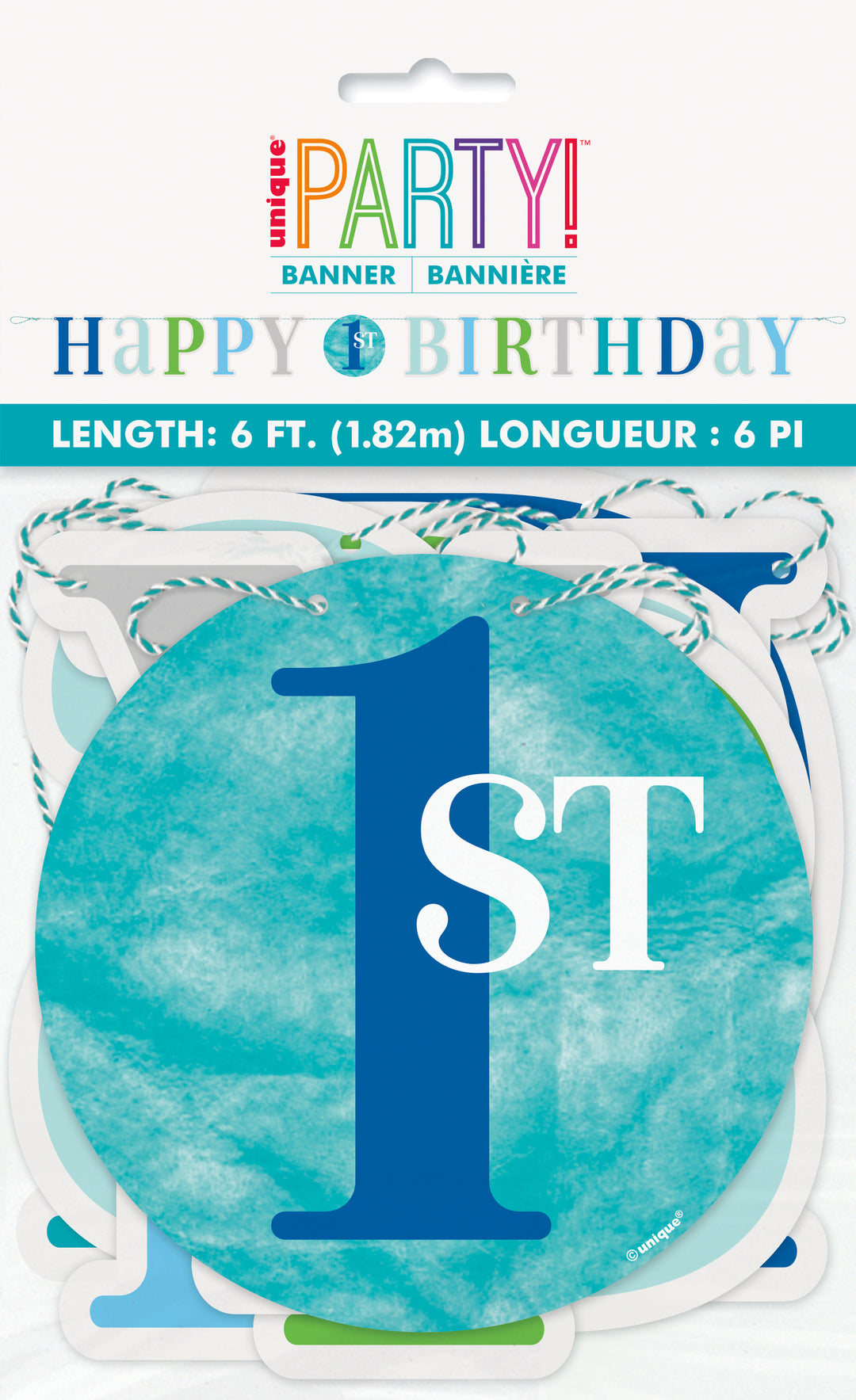 Guirnalda "Happy 1st Birthday"