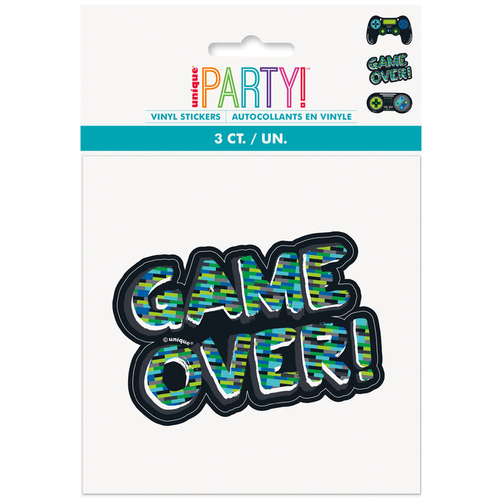 Stickers "Gamer", 3 Uds