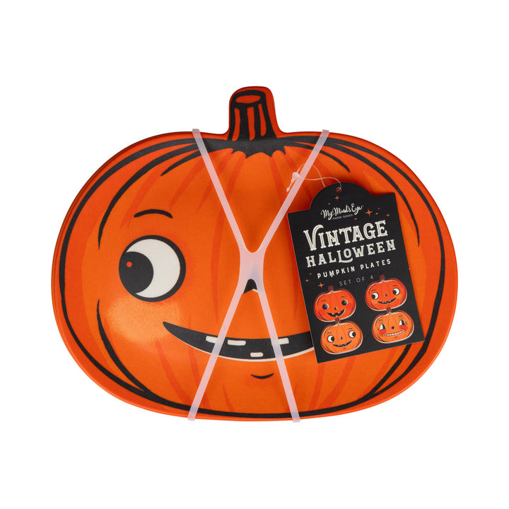 Plato Bambú Calabaza Vintage 4 Uds