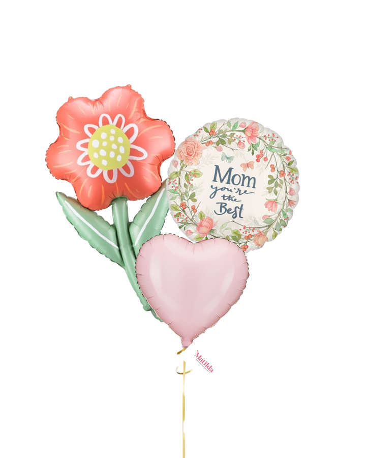 Bouquet de Globos Mom you’re the Best con Helio