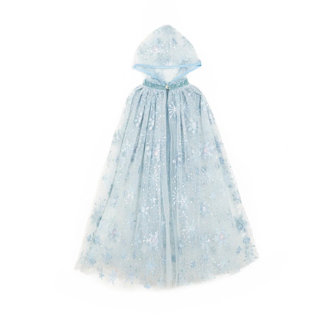 Disfraz Capa Tul Azul Princesa del Hielo